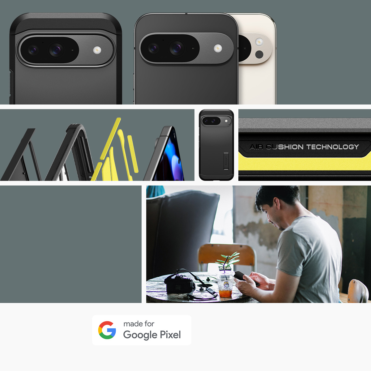 Etui Spigen Tough Armor do Google Pixel 9 / 9 Pro, czarne